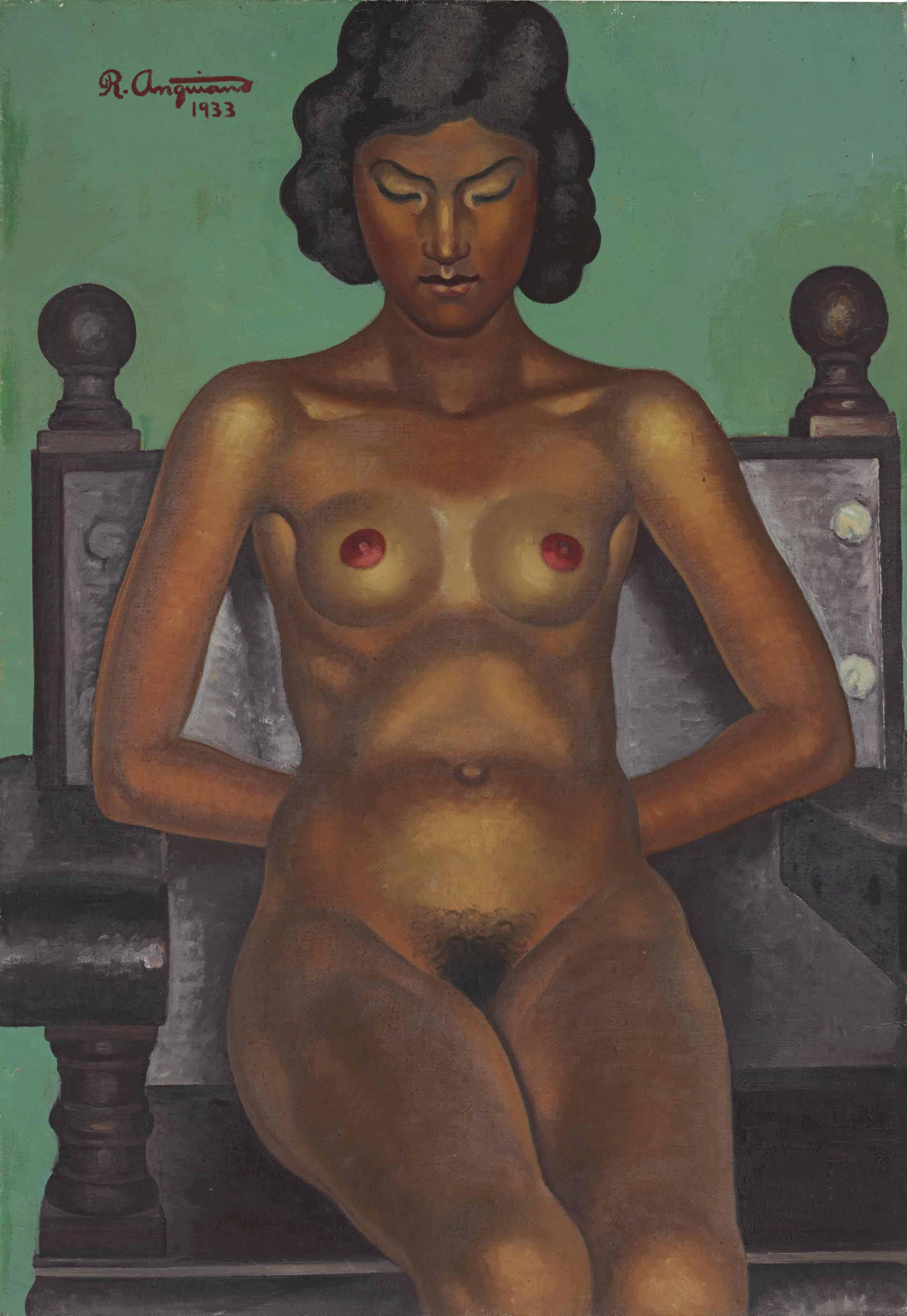 Raúl Anguiano - Desnudo de Aurorita