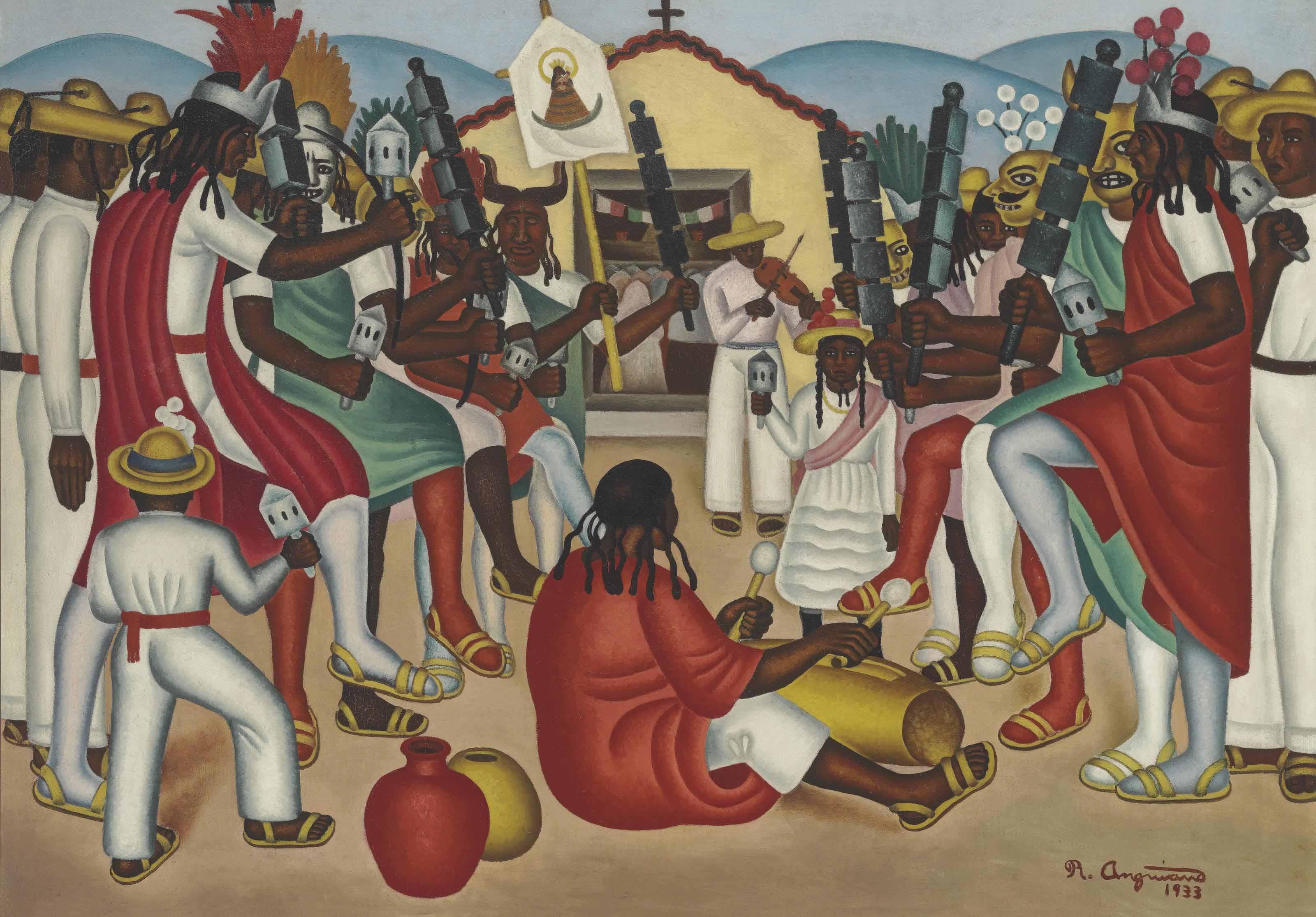 Raúl Anguiano - Los danzantes de Zapopan