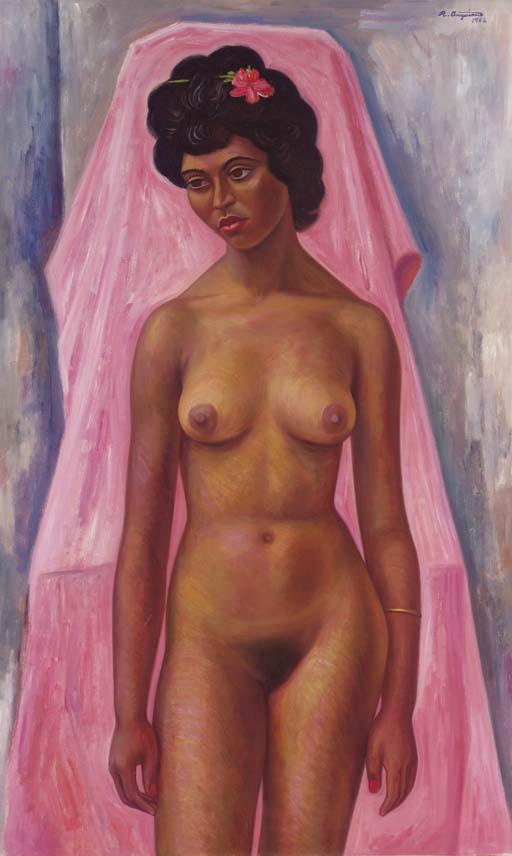 Raul Anguiano - Negrita Con Fondo Rosa