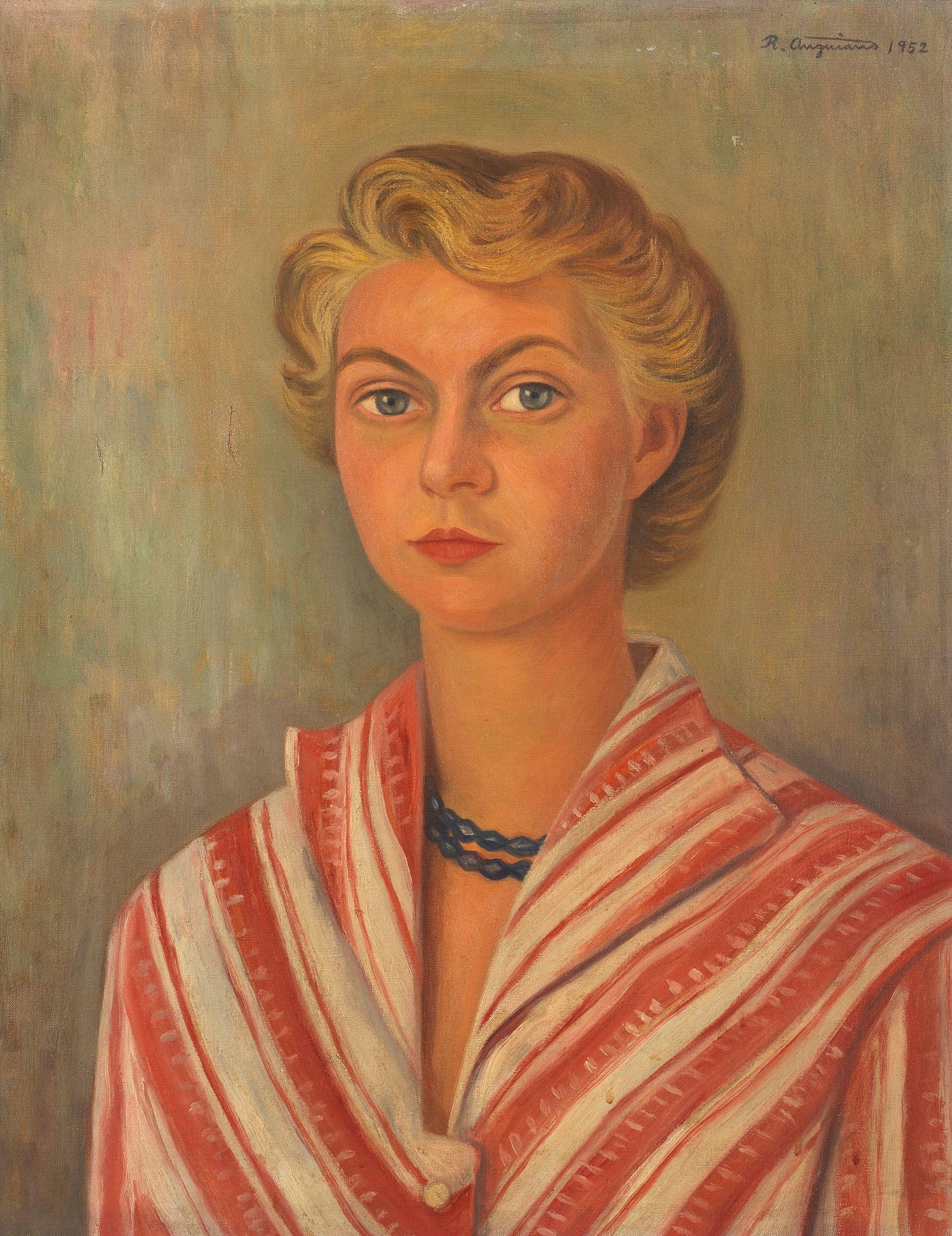 Raúl Anguiano - Portrait of a young woman