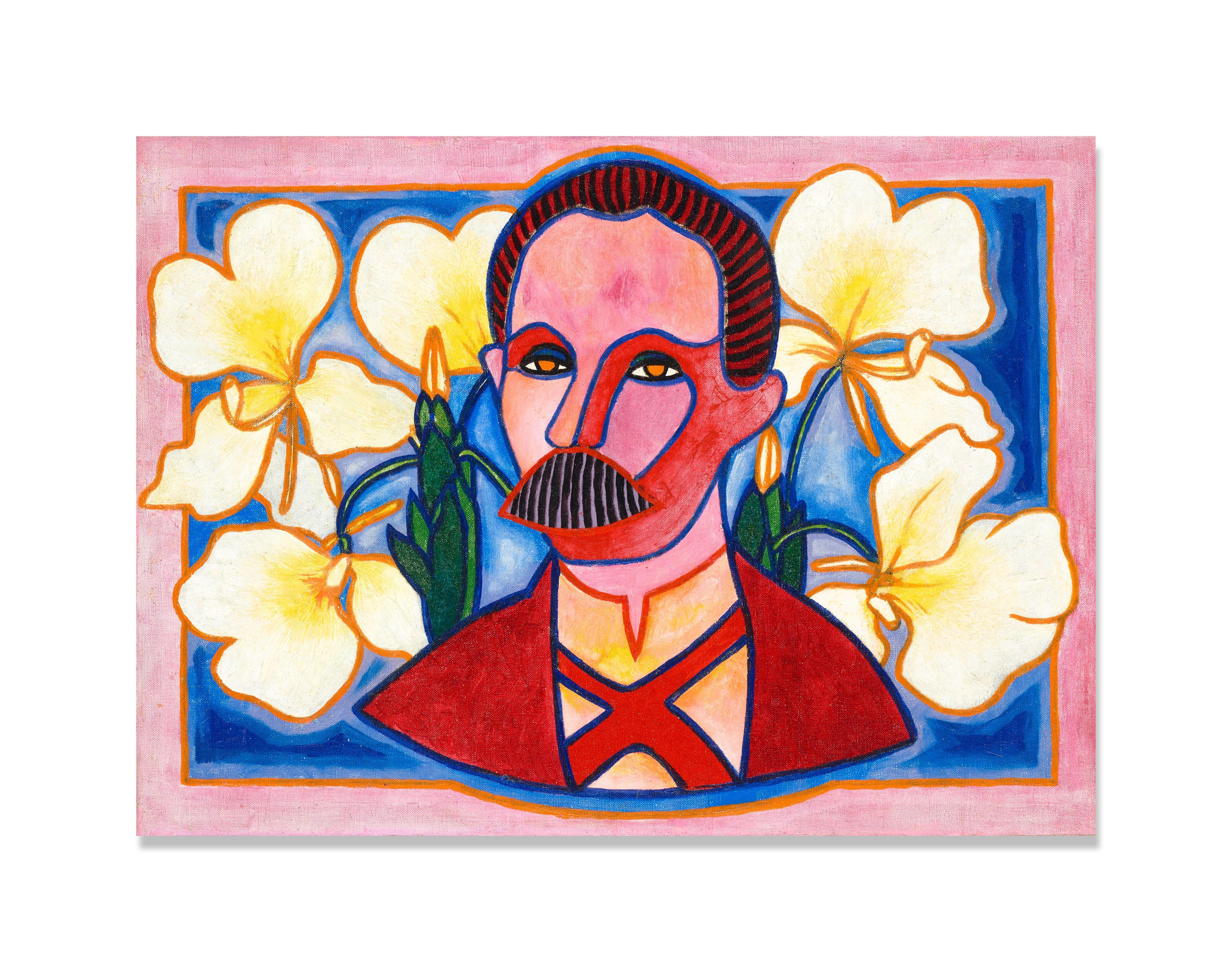 Raul Martínez - Jose Martí con flores