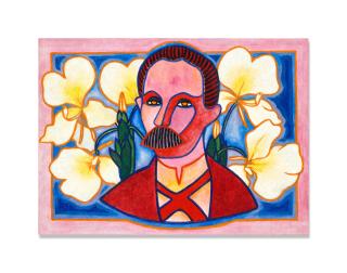 Raul Martínez - Jose Martí con flores