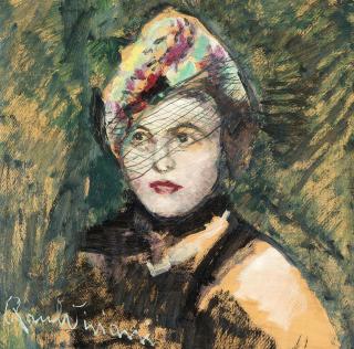 Raul Viviani - Donna con veletta