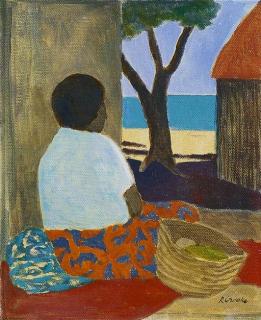 Ray Austin Crooke - Islander In A Beachside Hut