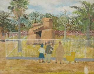 Ray Crooke - Melbourne Zoo, 1957