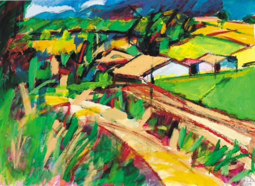 Ray Garvey - Farm Buildings near Mane