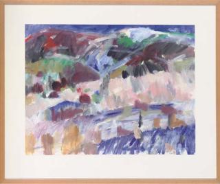 Ray Garvey - Luberon covered in snow, Provence, France; and Blue Luberon, Provence, France