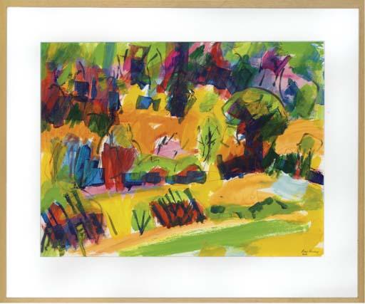 Ray Garvey - View of Ongles, France; and Thistles in Limans, France