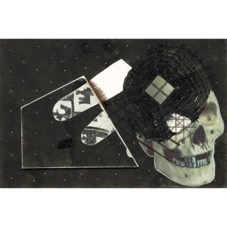 Ray Johnson - Untitled (Skulls with Fingers and Eyelash)