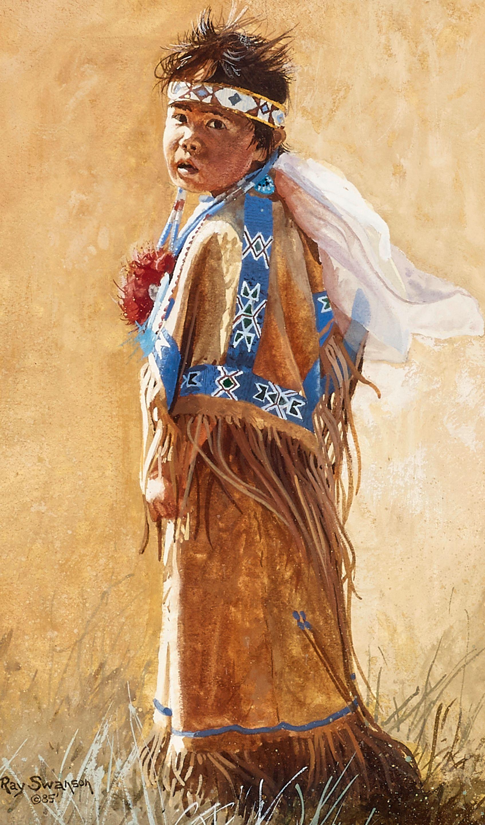 Ray Swanson - Little Dancer Girl sight 8 x 4 3/4 in. framed 17 x 14 in.