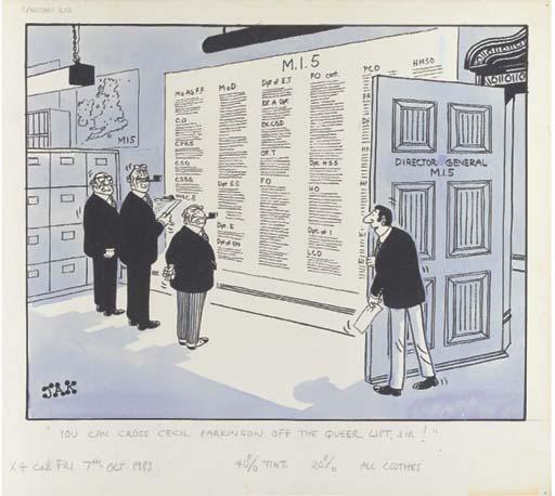 Raymond Allen Jackson - \'You can cross Cecil Parkinson off the queer list, sir!\'