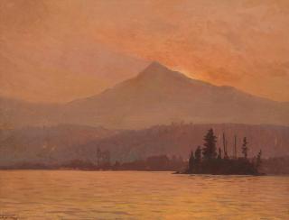 Raymond Dabb Yelland - Columbia River at Sunset