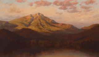 Raymond Dabb Yelland - Mount Diablo 8 3/4 x 14 3/4 in. framed 14 1/2 x 20 1/2 in.