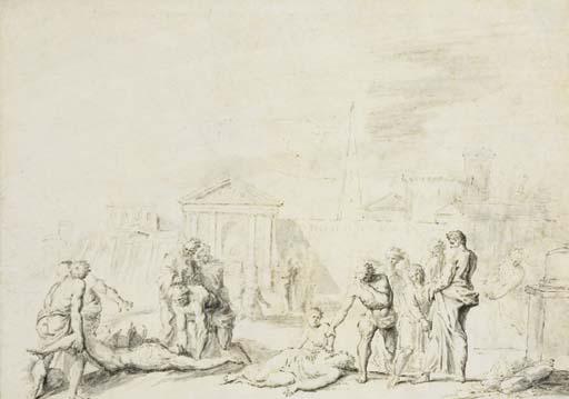 Raymond de Lafage - Hommes Et Femmes Mourant de La Peste Aux Portes D\'Une Ville