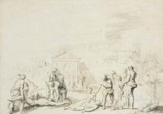 Raymond de Lafage - Hommes Et Femmes Mourant de La Peste Aux Portes D\'Une Ville