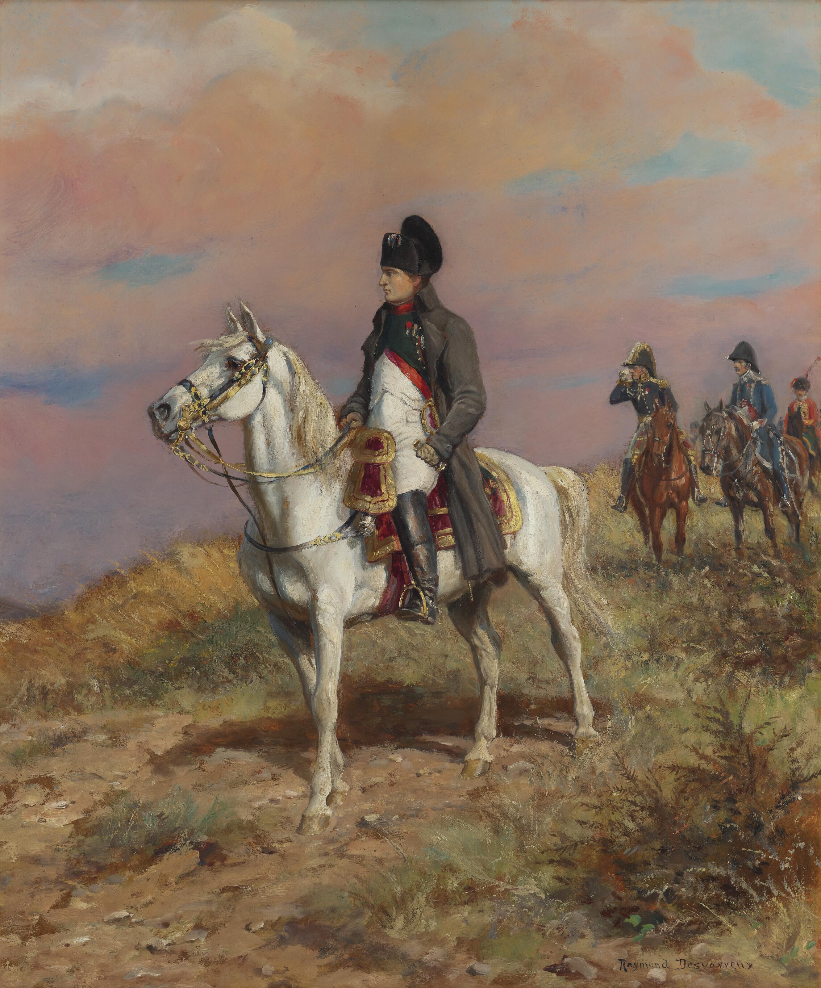 CHASSEURS A CHEVAL 6e Régiment ETENDARD 1815 - objet Etains du Prince