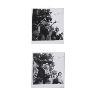 Raymond Fabre - Pablo Picasso, Jean Cocteau, Gérard et Inès Sassier, Carole Weisweller et le maire, Édouard Dhermite, Vallauris, 1954