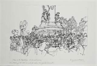 Raymond Mason - La Place de la République