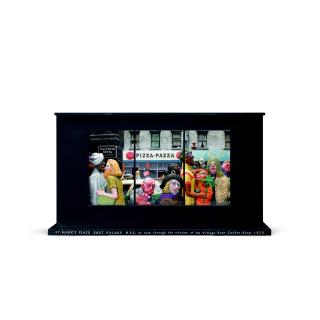 Raymond Mason - View Of St Mark\'S Place, East Village, New York City As Seen Through The Window Of The Village East Coffee Shop