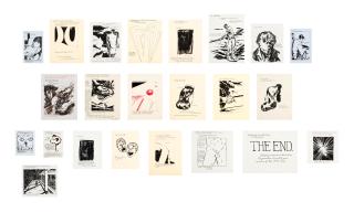 Raymond Pettibon - 23 Works from the Installation A Yarn Spun to No Mend, 1990-1991