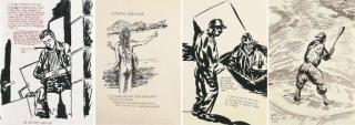 Raymond Pettibon - (I) Untitled (It Is All As..) (Ii) Untitled (Humor Me; Dear) (Iii) Untitled (I Had An...) (Iv) Untitled (He Repeats His)