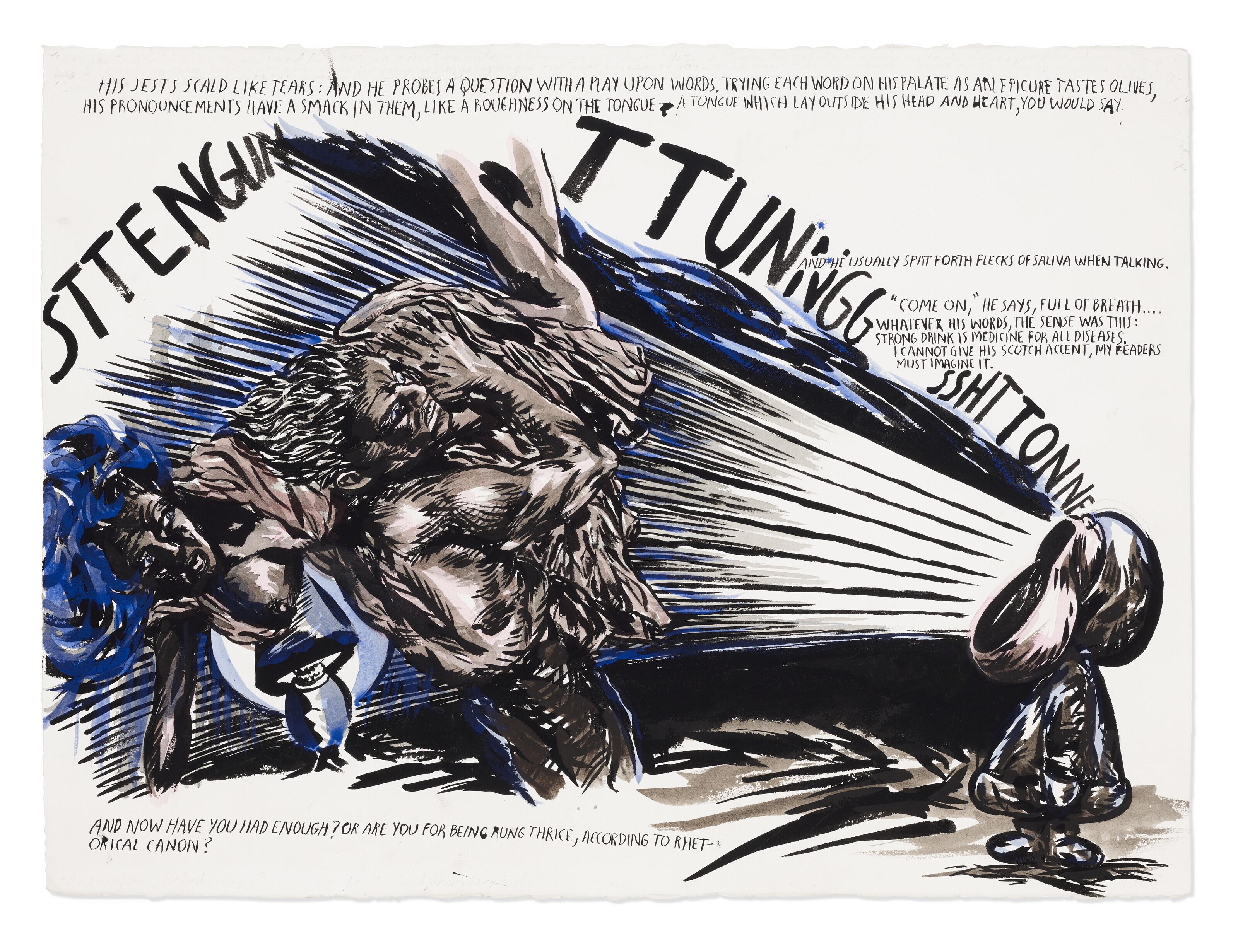 Raymond Pettibon - No Title (His jests scald)