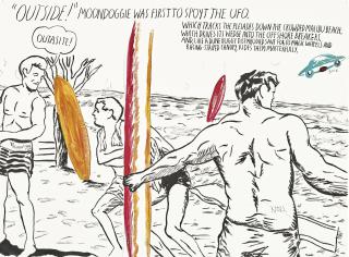 Raymond Pettibon - No Title (Outside! Moondoggie Was...)