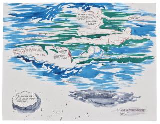 Raymond Pettibon - No Title (So Swift / His Life Belonged)