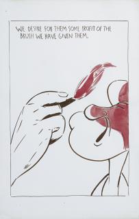 Raymond Pettibon - No Title (We Desire From Them...)