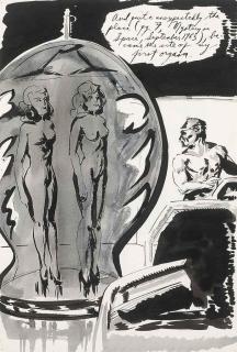 Raymond Pettibon - Untitled (And quite unexpectedly...)