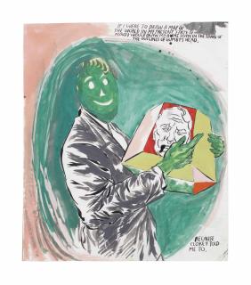 Raymond Pettibon - Untitled (If I were to draw a map of the world...)