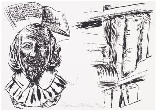 Raymond Pettibon - Untitled (Inside the bookcase...)