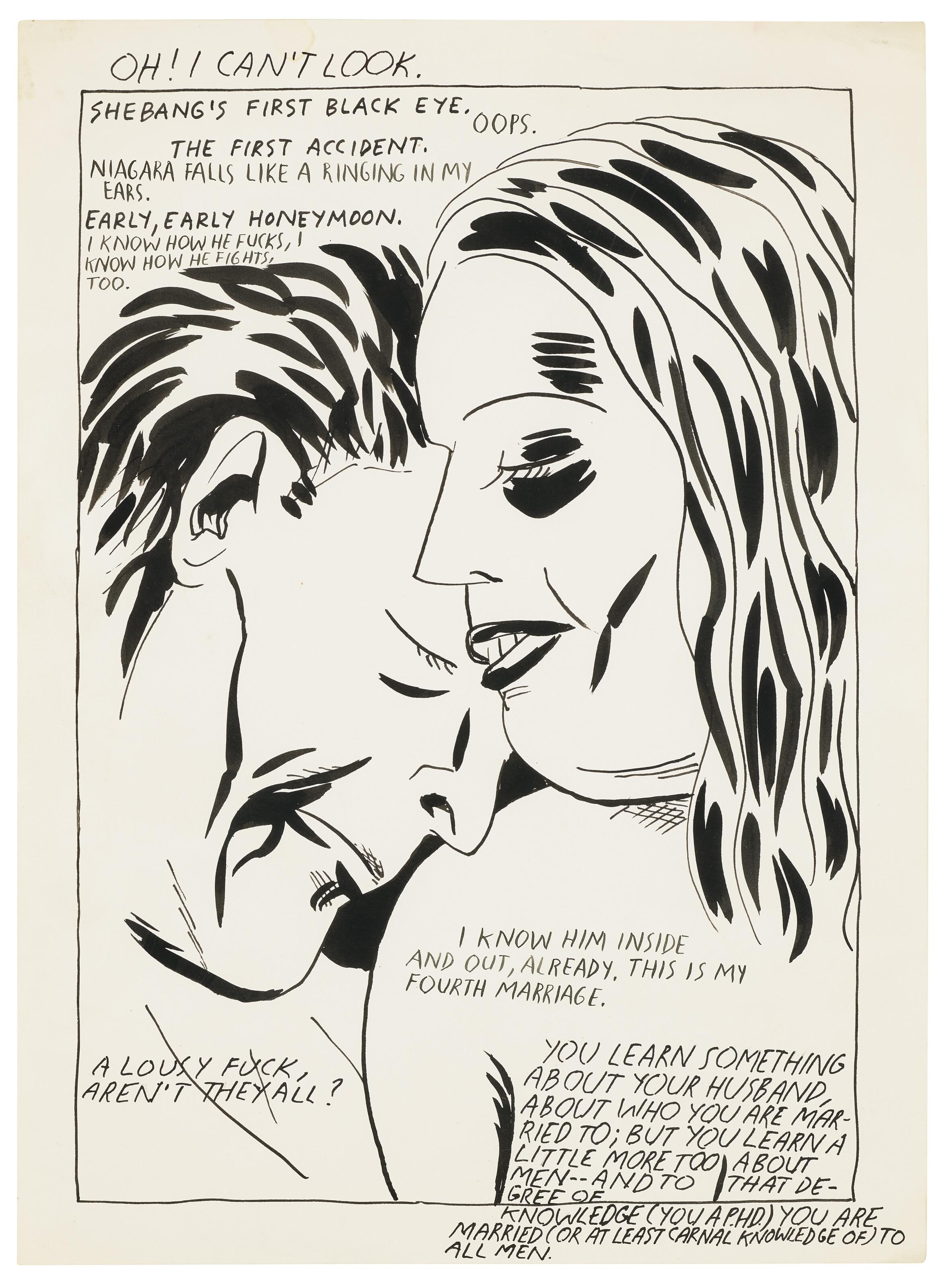 Raymond Pettibon - Untitled (OH! I can\'t look...)