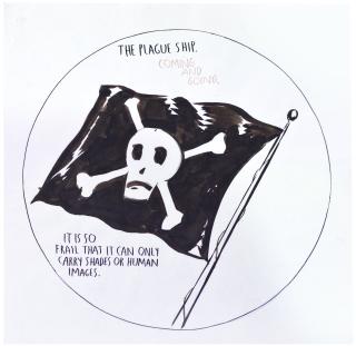 Raymond Pettibon - Untitled (The Plague Ship...)