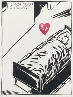 Raymond Pettibon - Untitled (Ticking As Hard As An Honest Old Watch)