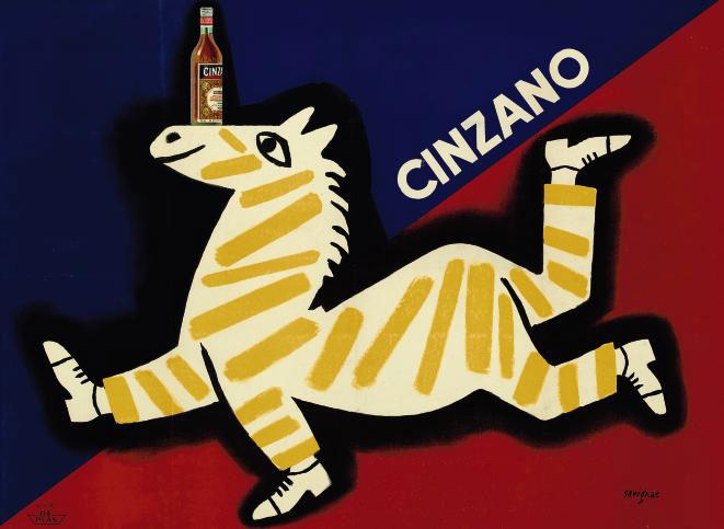 Raymond Savignac - Cinzano (Le Zèbre)