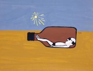 Raymond Savignac - Sans titre (La bronzette)