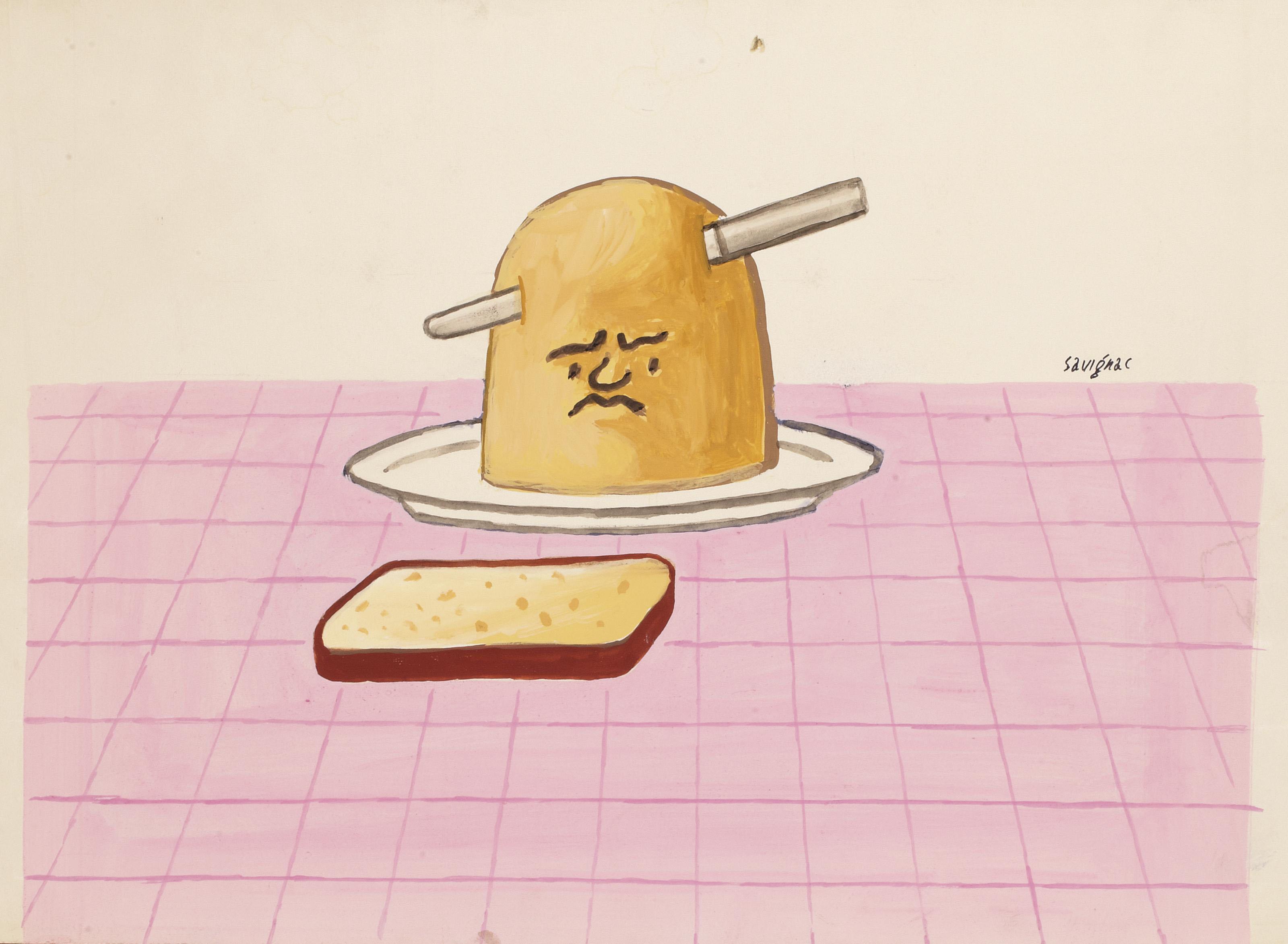 Raymond Savignac - Sans titre (La motte de beurre)