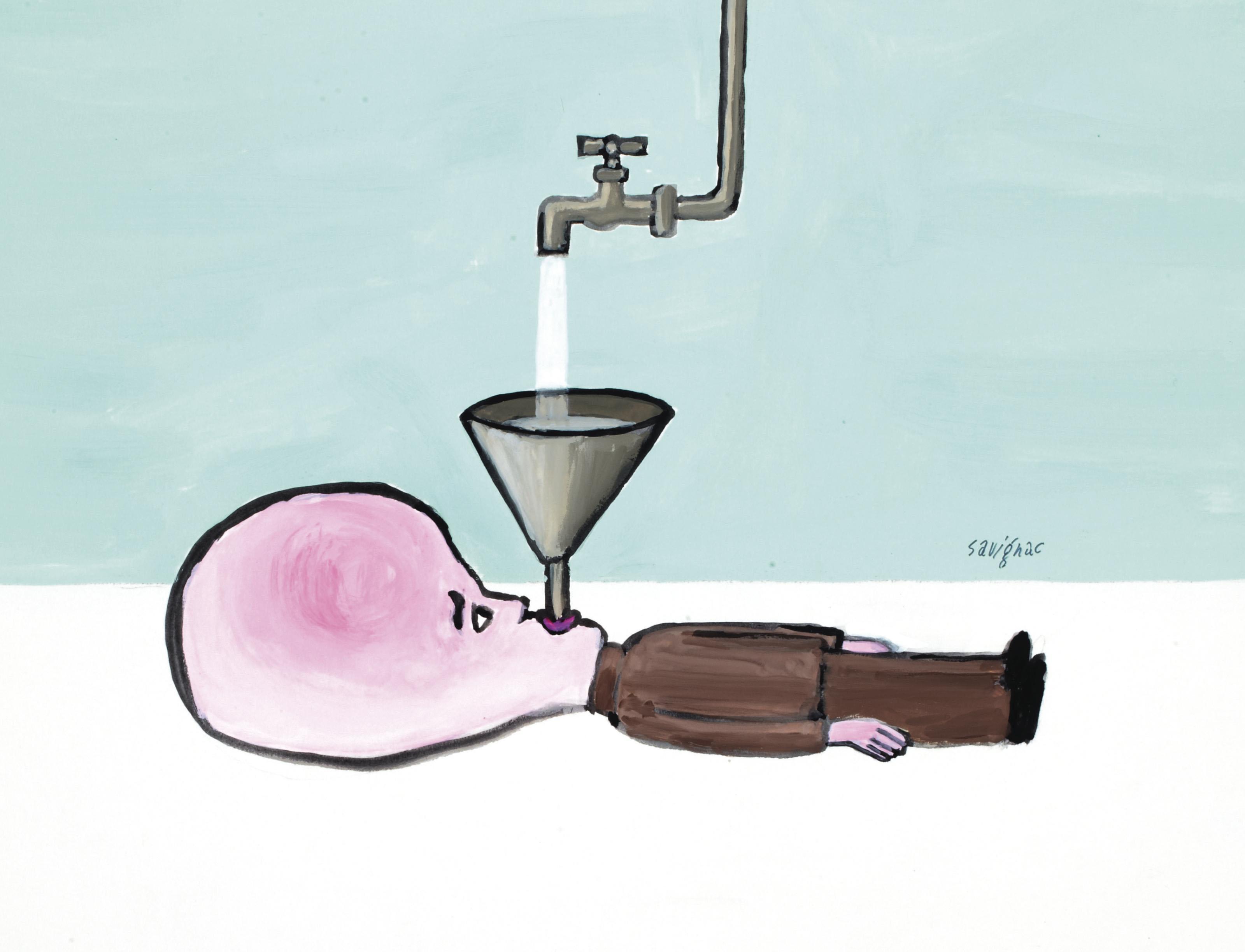 Raymond Savignac - Sans titre (L\'entonnoir)