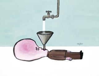 Raymond Savignac - Sans titre (L\'entonnoir)