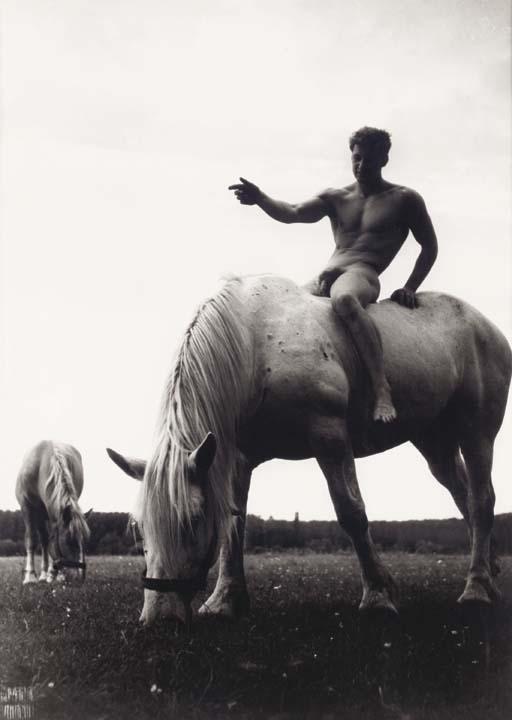 Raymond Voinquel - Nu à cheval