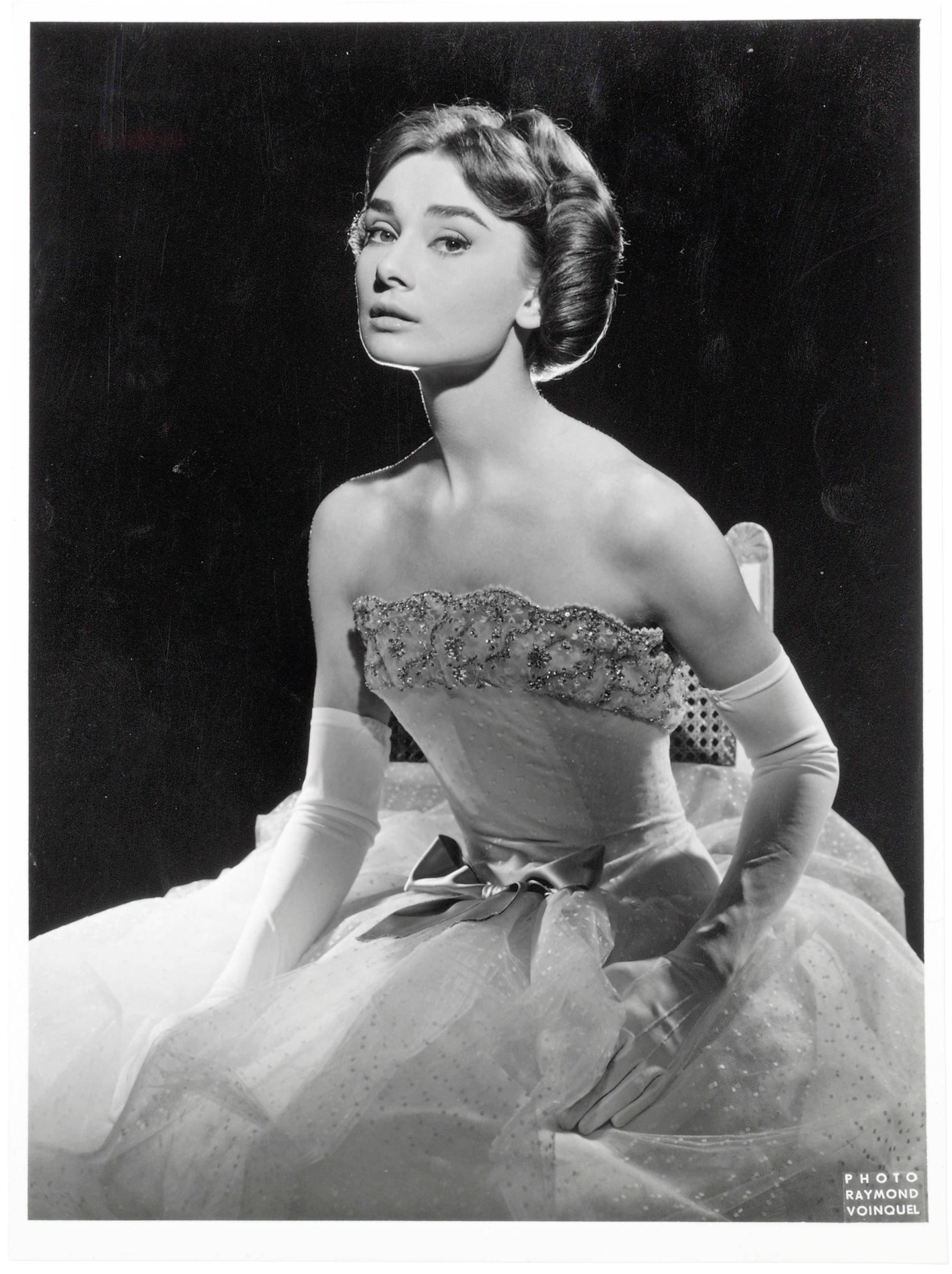 Raymond Voinquel - Three gelatin silver production stills; Audrey Hepburn and Gary Cooper during filming of the 1957 Allied Artists production Love in the Afternoon, Paris, 1956