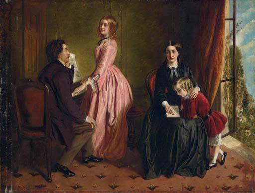 Rebecca Solomon - The Governess. \'Ye, Too, The Friendless, Yet Dependent, That Find Nor Home, Nor Lover. Sad Imprisoned Hearts, Captive To The Net of Circumstance.\' (Martin Farquhar Tupper, Proverbial Philosophy, 1838-67)