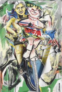 Red Grooms - De Kooning Breaks Through (Knestrick 112)