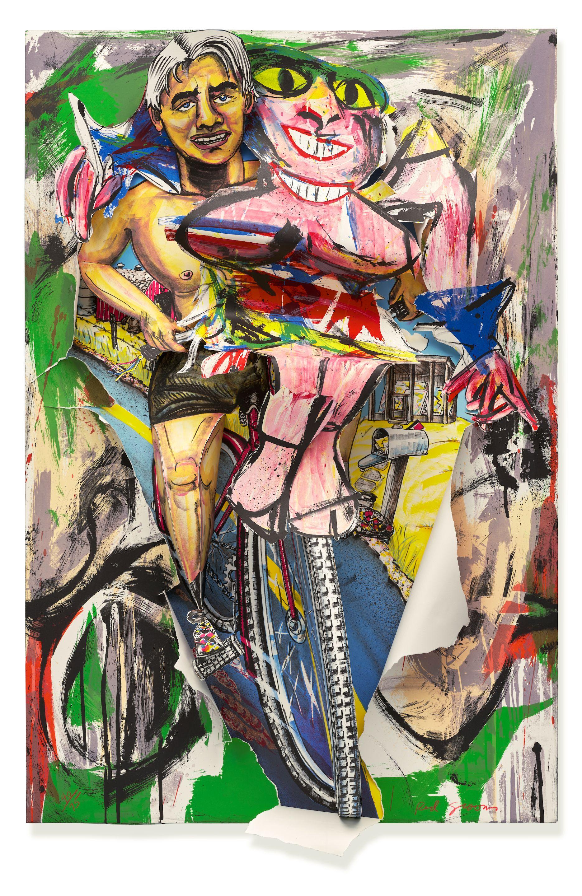 Red Grooms - De Kooning Breaks Through