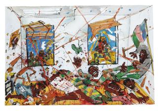 Red Grooms - Exploding Room