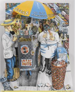 Red Grooms - Hot Dog Vendor (Kenestrick 142)