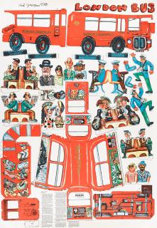 Red Grooms - London Bus 3 Works