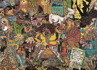 Red Grooms - Nervous City, from Ten Lithographs by Ten Artists (Knestrick 25)