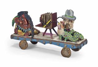 Red Grooms - Photographer and Indian (Wagon Piece)